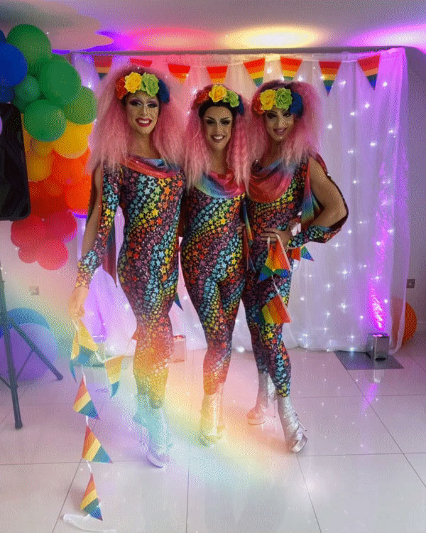 The Globe Girls gay pride drag entertainment